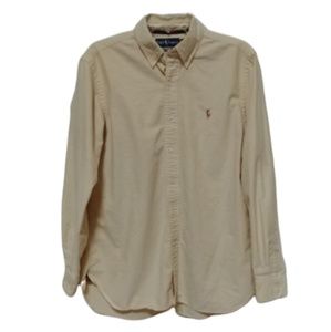 Ralph Lauren Men's Oxford Yellow Shirt- M